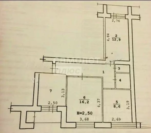 3-к кв. Волгоградская область, Волгоград ул. Рокоссовского, 28 (58.9 ... - Фото 2