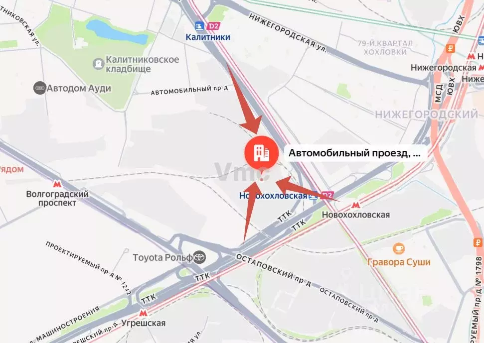 Склад в Москва Автомобильный проезд, 10С6 (585 м) - Фото 0