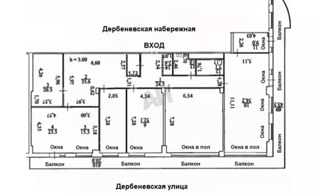 Офис в Москва Дербеневская наб., 11 (369 м) - Фото 1