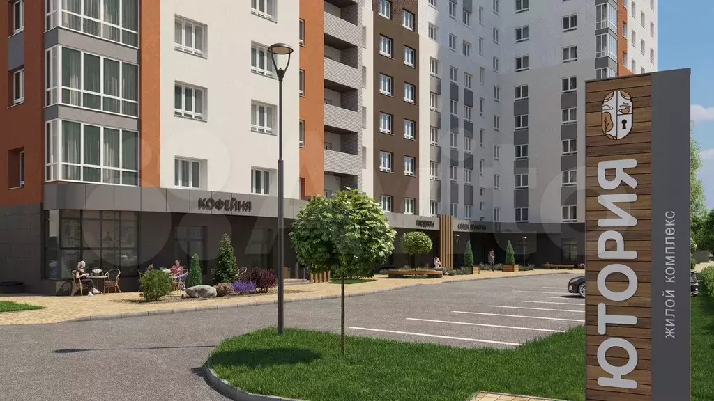 1-к. квартира, 37,4 м, 3/16 эт. - Фото 0