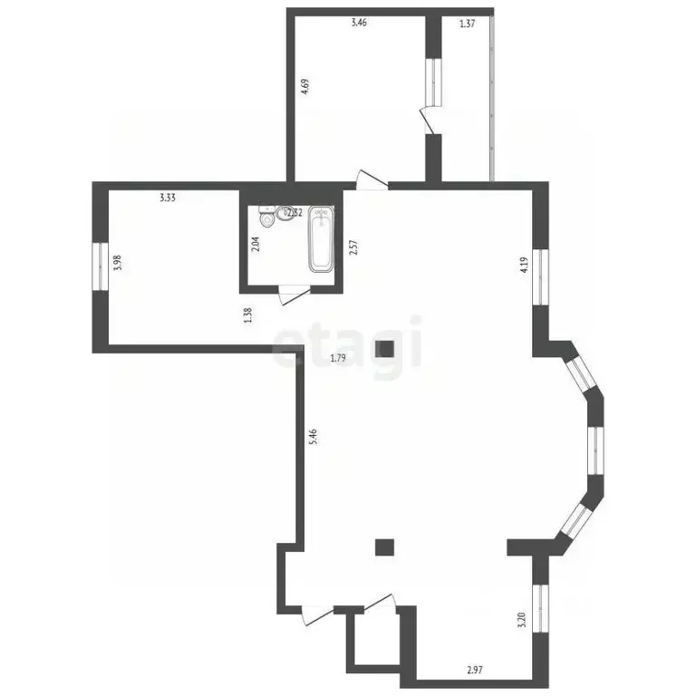 4-к кв. Москва ул. Соловьиная Роща, 11 (109.0 м) - Фото 2