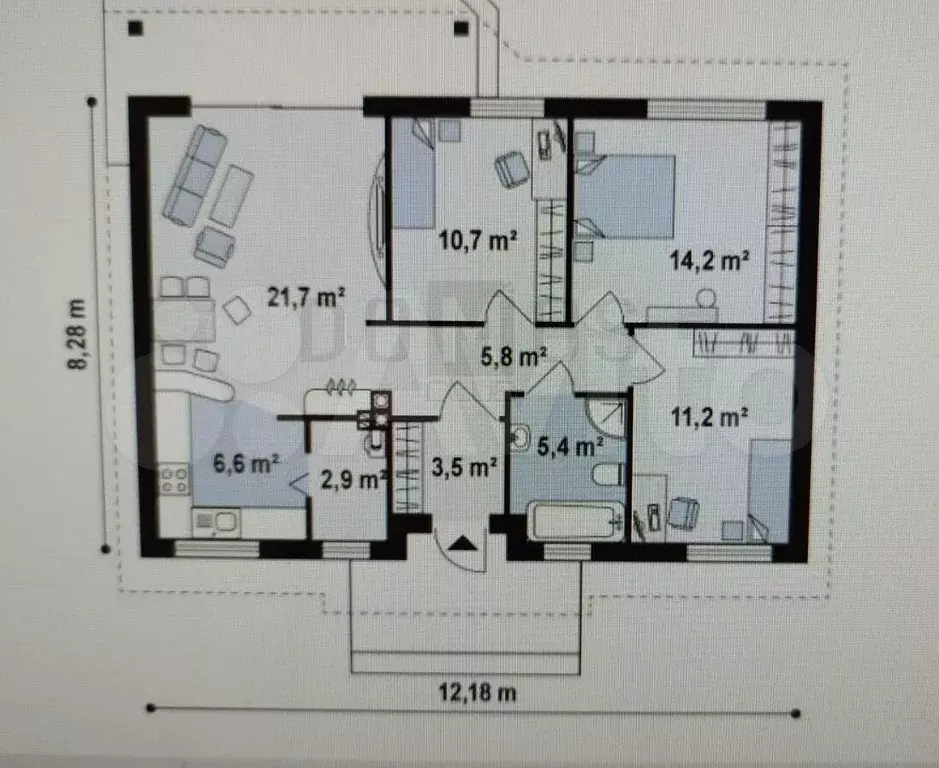 Дом 105 м на участке 7,5 сот. - Фото 0