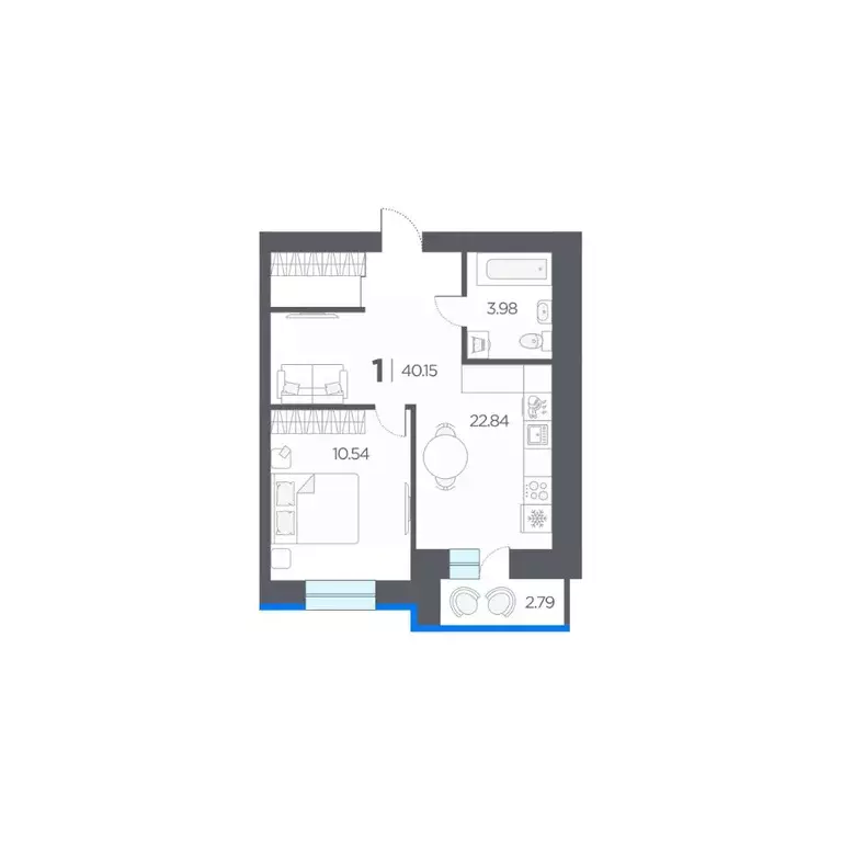 1-к кв. Рязанская область, Рязанский муниципальный округ, с. Дядьково ... - Фото 1