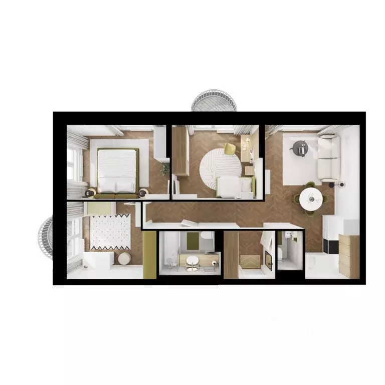 3-к кв. Московская область, Ленинский городской округ, Боброво пгт ... - Фото 2