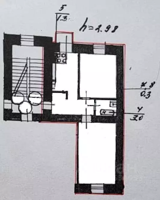 Квартира, 2 комнаты, 57.2 м - Фото 2