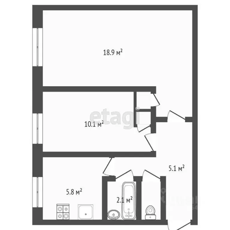 2-к кв. Москва Ереванская ул., 33 (44.0 м) - Фото 2