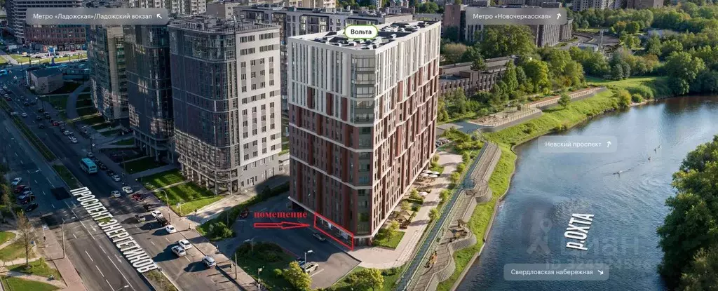 Торговая площадь в Санкт-Петербург просп. Энергетиков, 6 (64 м) - Фото 1