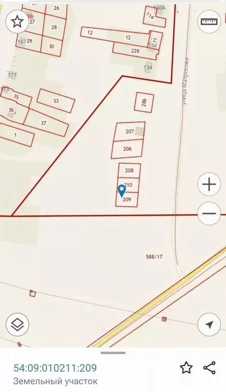Участок в Новосибирская область, Каргат ул. Матросова (6.0 сот.) - Фото 1