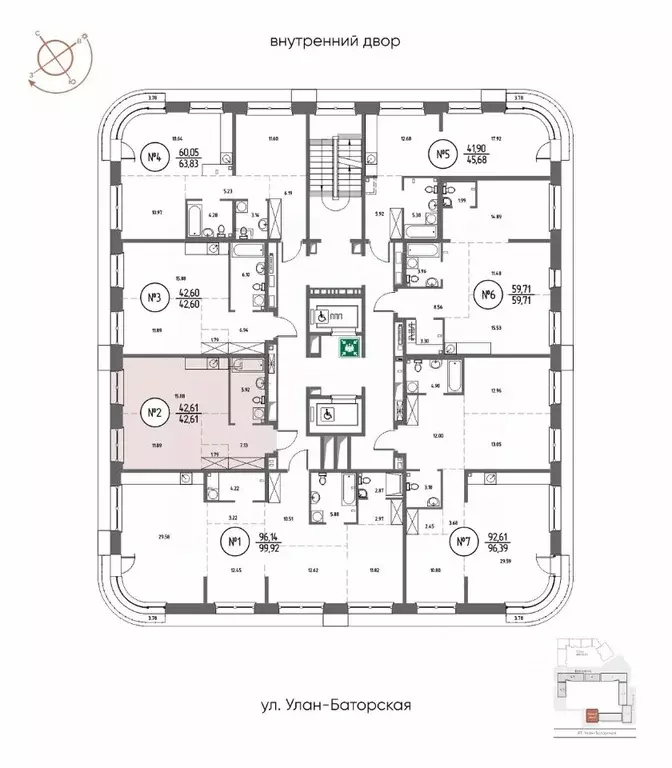 1-к кв. Иркутская область, Иркутск Макс жилой комплекс (42.61 м) - Фото 2