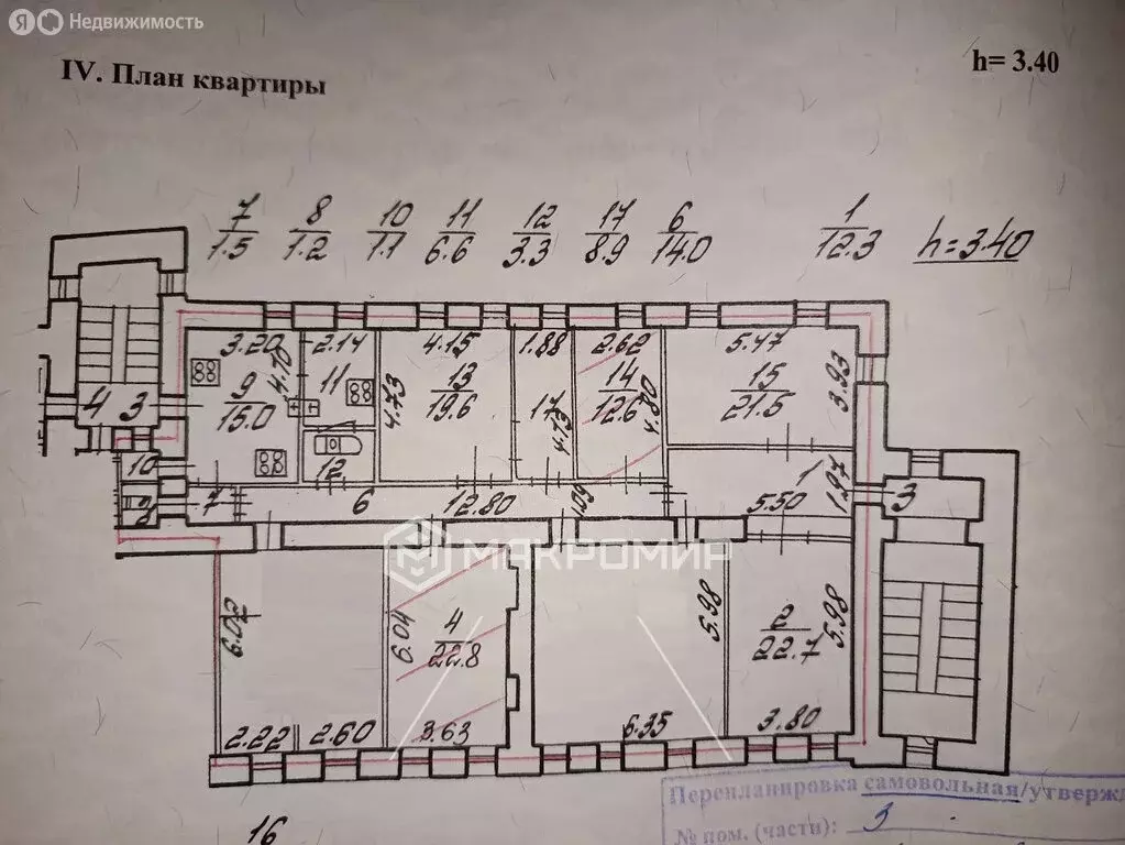 9-комнатная квартира: санкт-петербург, съезжинская улица, 32 (230.2 м) - Фото 0