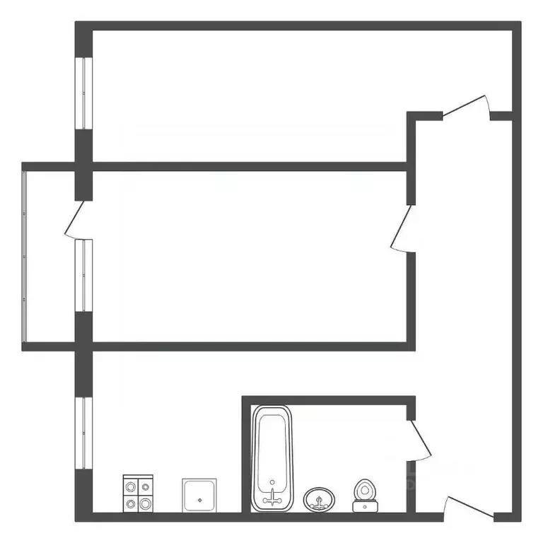 2-к кв. Тульская область, Тула ул. Фрунзе, 24 (48.4 м) - Фото 2