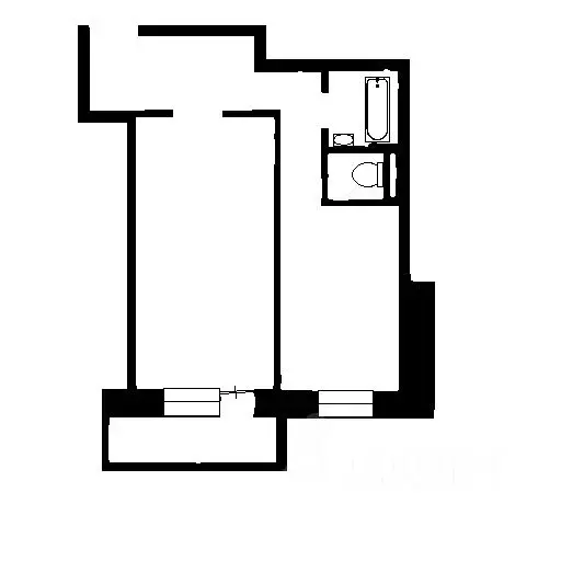 1-к кв. Санкт-Петербург ул. Брянцева, 15к2 (44.0 м) - Фото 2