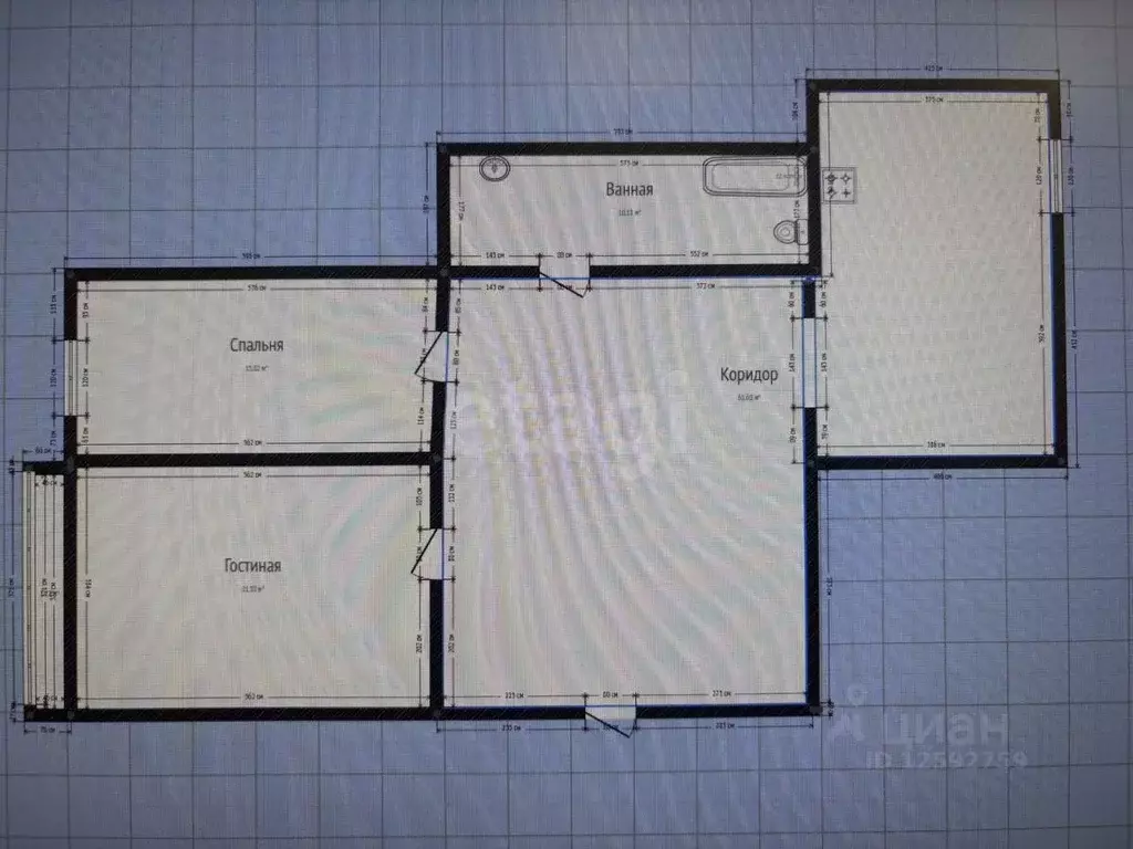 2-к кв. Тамбовская область, Котовск Октябрьская ул., 49 (52.9 м) - Фото 2