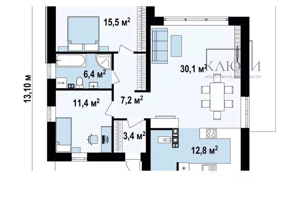 Дом в Челябинская область, Магнитогорск Соты кп, ул. Героическая, 34 ... - Фото 2