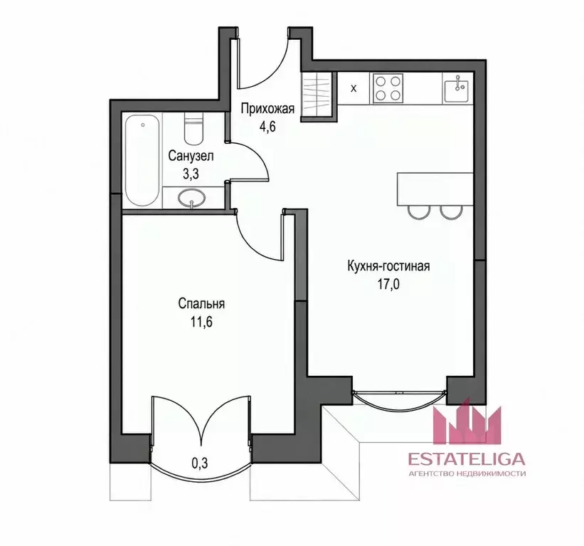 1-к кв. Москва ул. Академика Королева, 21 (38.0 м) - Фото 2