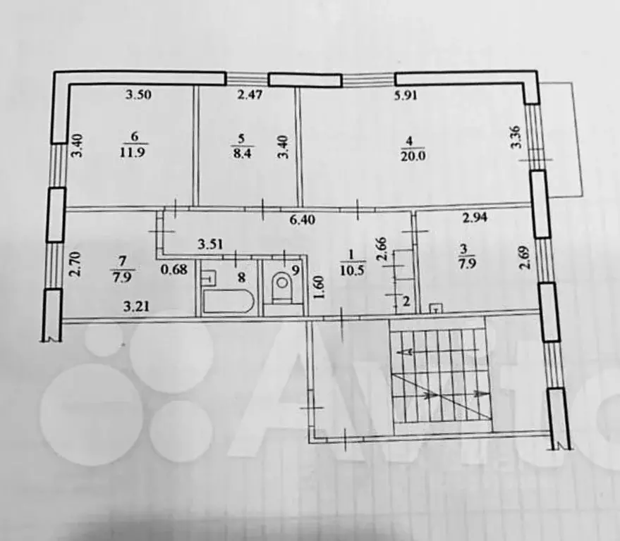 4-к кв. Амурская область, Благовещенск ул. Чайковского, 112 (71.1 м) - Фото 2