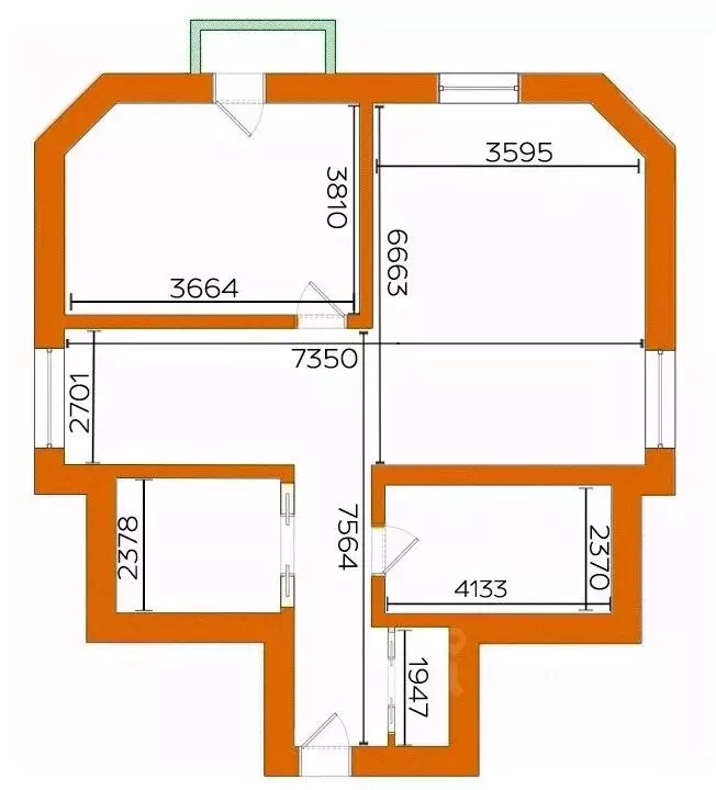 2-к кв. Москва Нагорная ул., 5К4 (65.3 м) - Фото 2