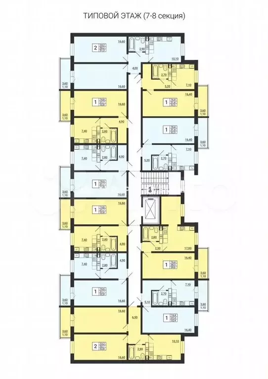 1-к. квартира, 32,5 м, 6/10 эт. - Фото 1