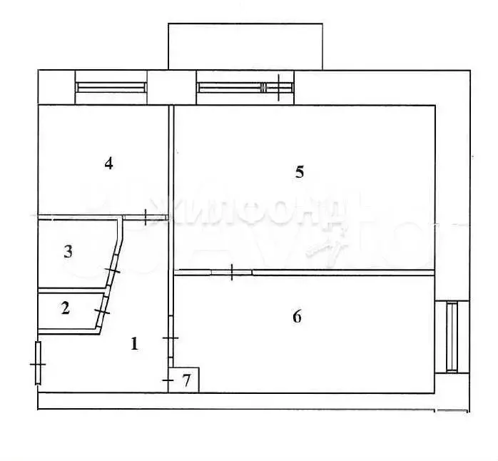 2-к. квартира, 44,3 м, 3/5 эт. - Фото 0