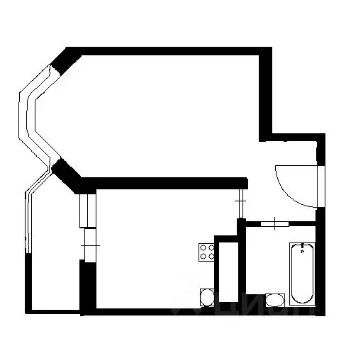 1-к кв. Санкт-Петербург просп. Ветеранов, 175к4 (32.4 м) - Фото 2