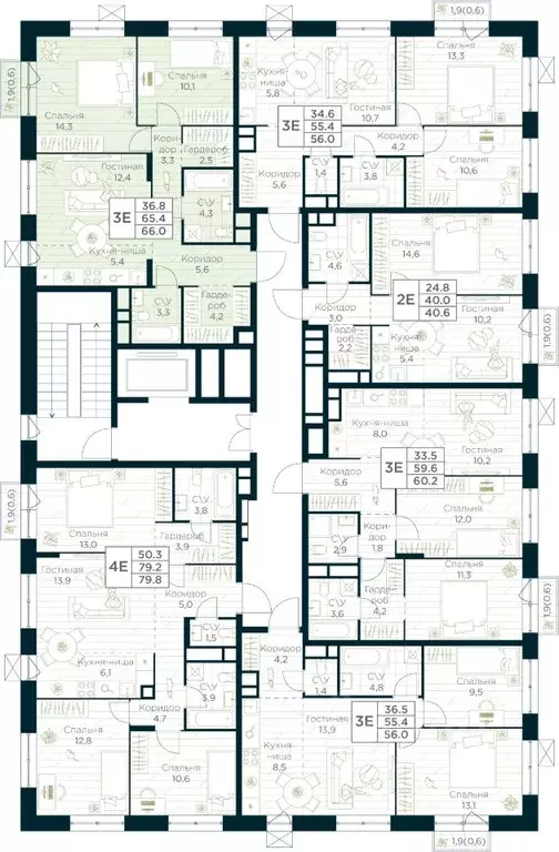 2-к кв. Башкортостан, Уфа Глумилино жилрайон, Урман Сити жилой ... - Фото 2