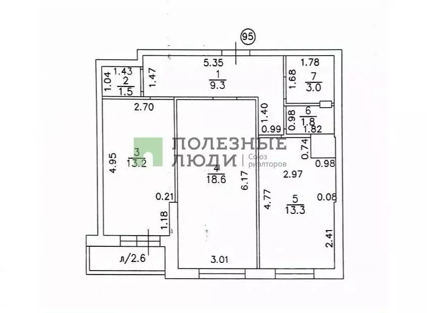 2-к кв. Самарская область, Самара Осетинская ул., 21 (60.7 м) - Фото 1