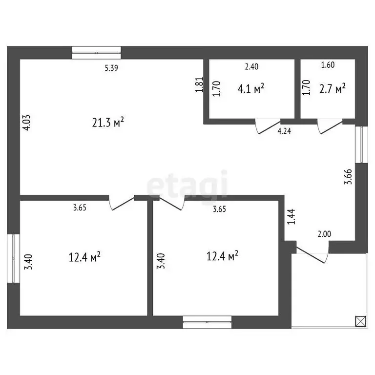 Дом в Тюмень, территория СОСН Берёзка-3, 11-я улица (67 м) - Фото 1