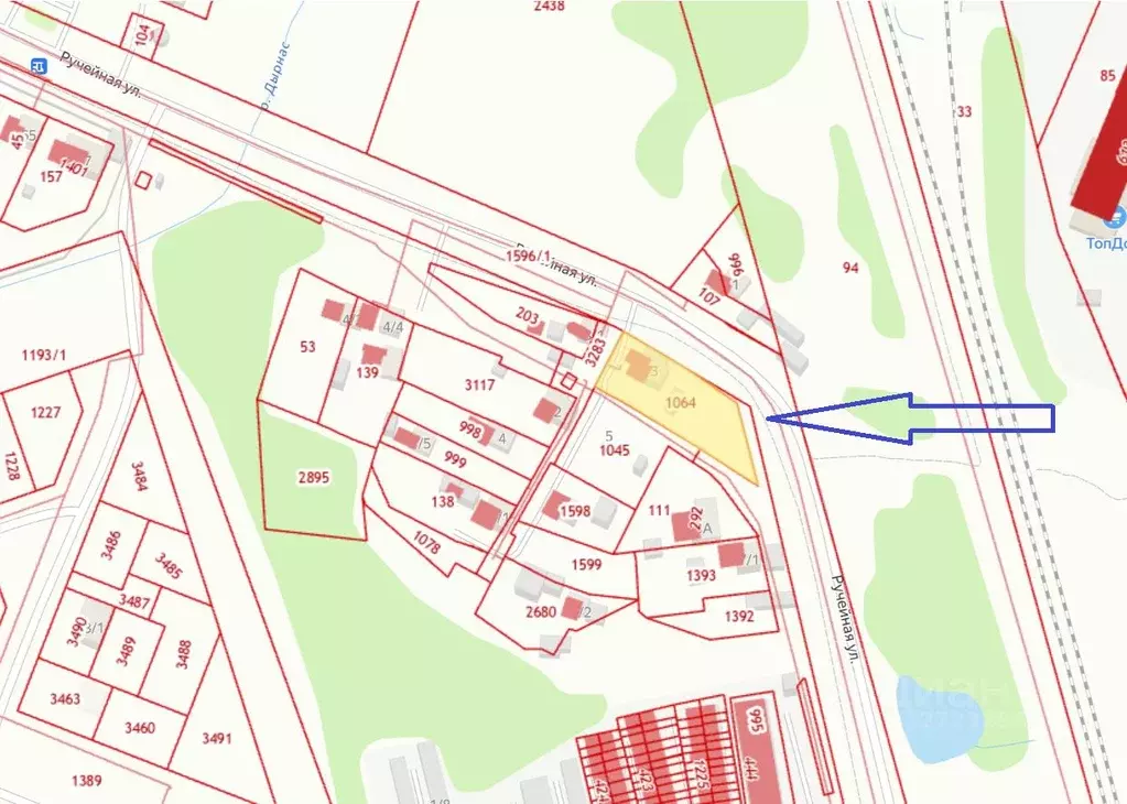 Участок в Коми, Сыктывкар Ручейная ул., 3 (19.0 сот.) - Фото 1