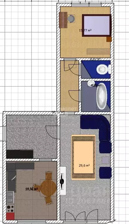 2-к кв. Алтайский край, Бийск ул. Аркадия Гайдара, 14 (52.0 м) - Фото 1