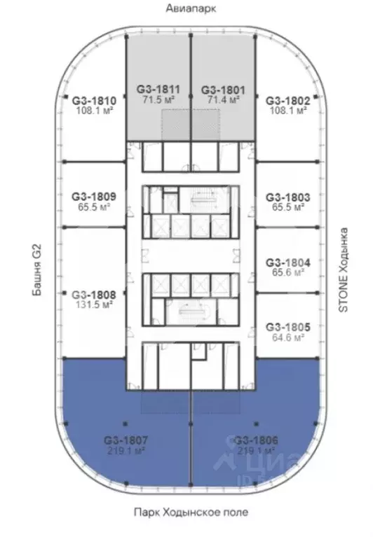 Помещение свободного назначения в Москва Ходынский бул., 20Ас1 (217 м) - Фото 2