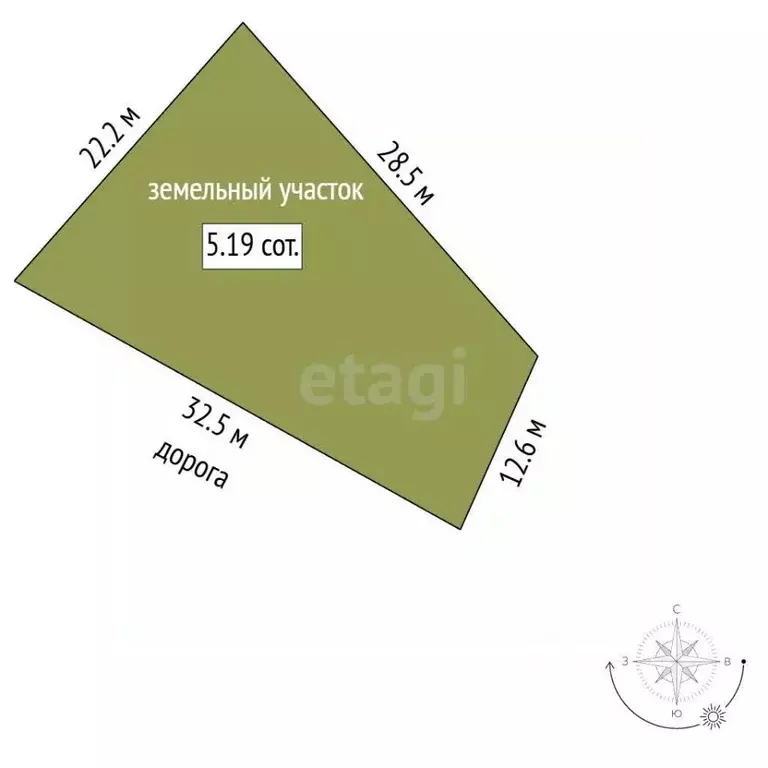 Участок в Крым, Черноморское пгт ул. Фрунзе, 23Б (5.19 сот.) - Фото 2