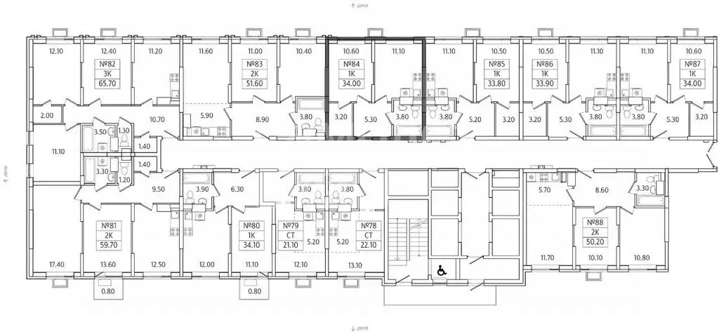 1-комнатная квартира: село Ермолино, 6 (33.4 м) - Фото 2