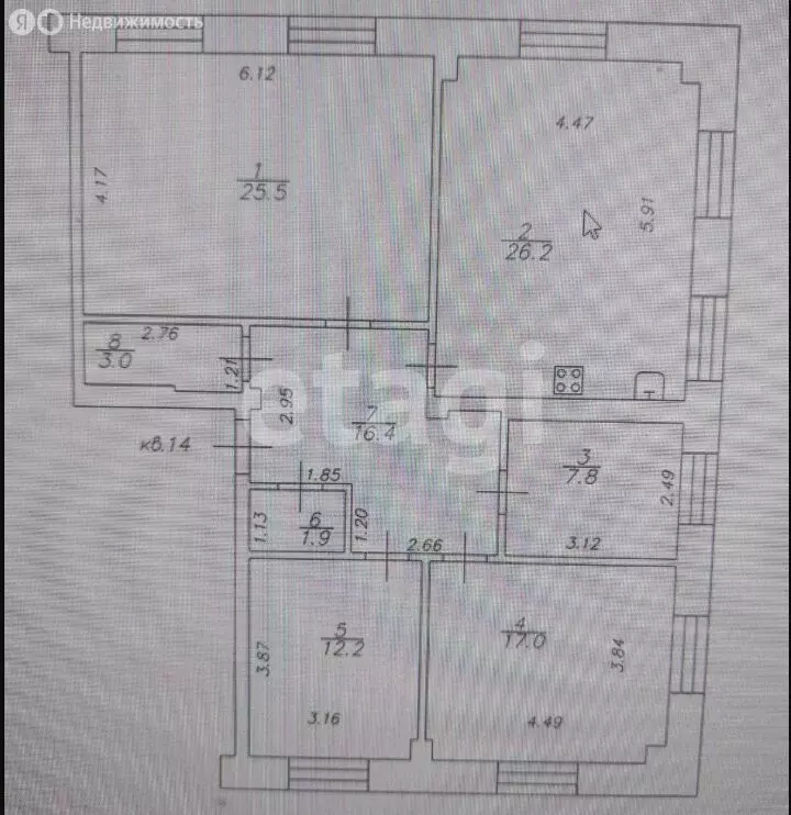 3-комнатная квартира: Казань, улица Шаляпина, 41 (110 м) - Фото 0