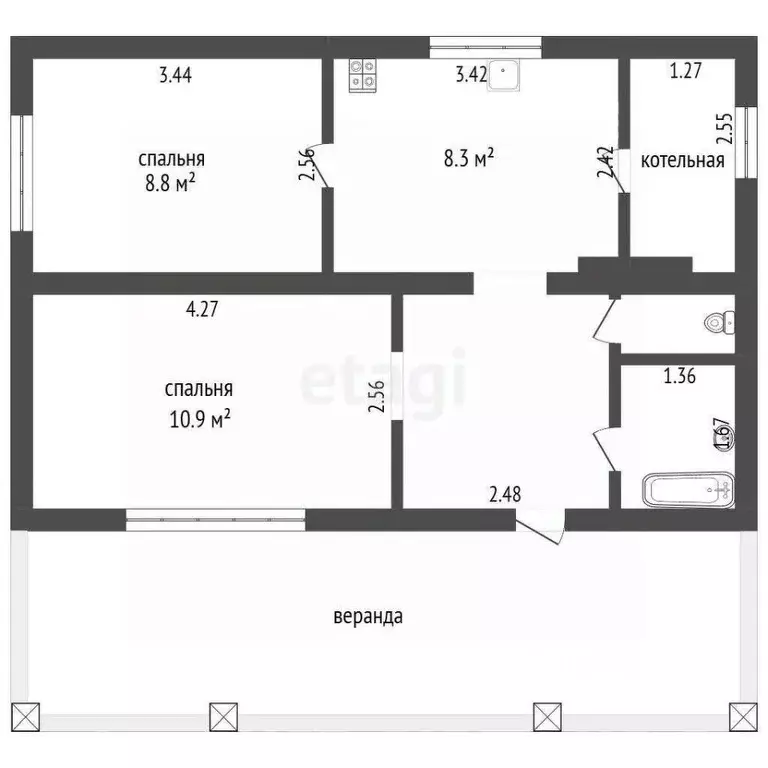 Дом в Белгородская область, Белгородский район, Разумное рп ул. ... - Фото 1