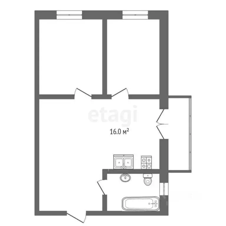 3-к кв. Тюменская область, Тюмень ул. Павла Шарова, 10А (62.6 м) - Фото 1