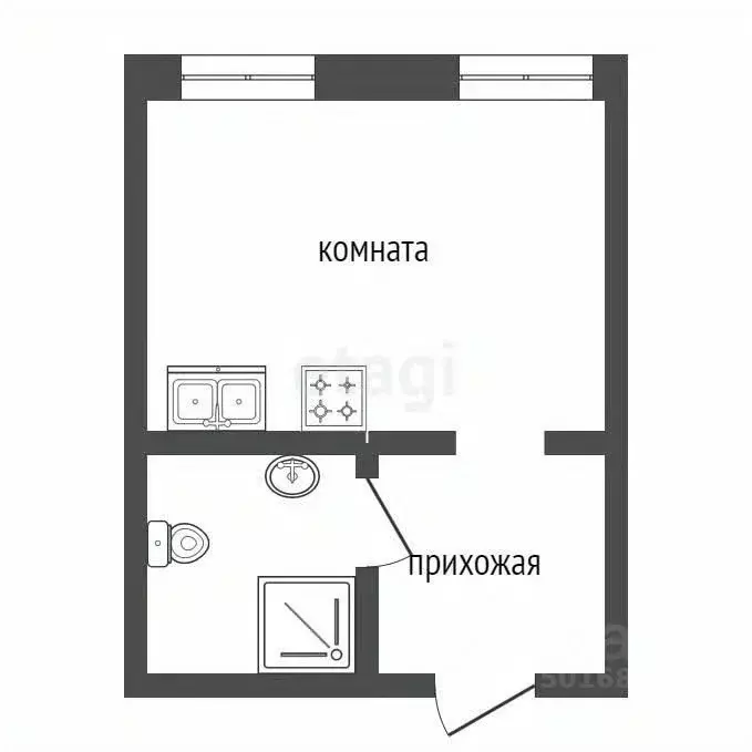 1-к кв. Саратовская область, Балашов ул. Менделеева, 6 (17.9 м) - Фото 1