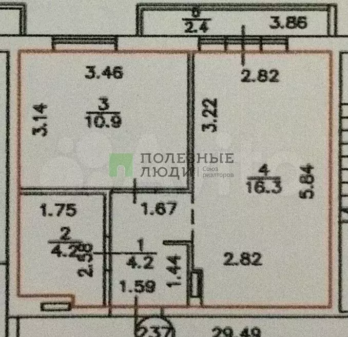 1-к. квартира, 35,6 м, 5/10 эт. - Фото 0