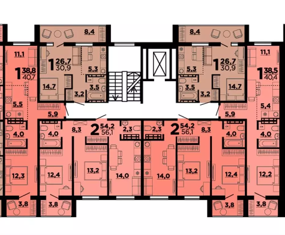 2-к кв. Волгоградская область, Волгоград ул. Глазкова, 16 (56.1 м) - Фото 1