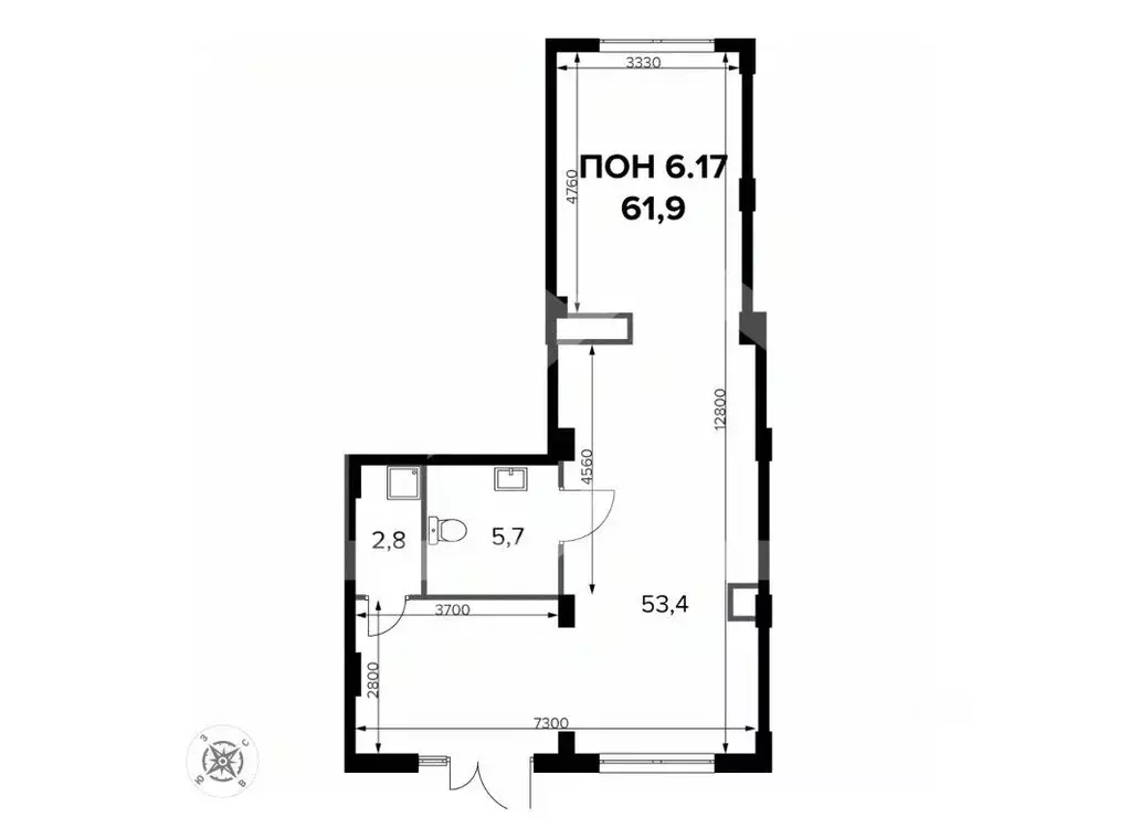Помещение свободного назначения в Москва Ленинградское ш., 228к7 (62 ... - Фото 2