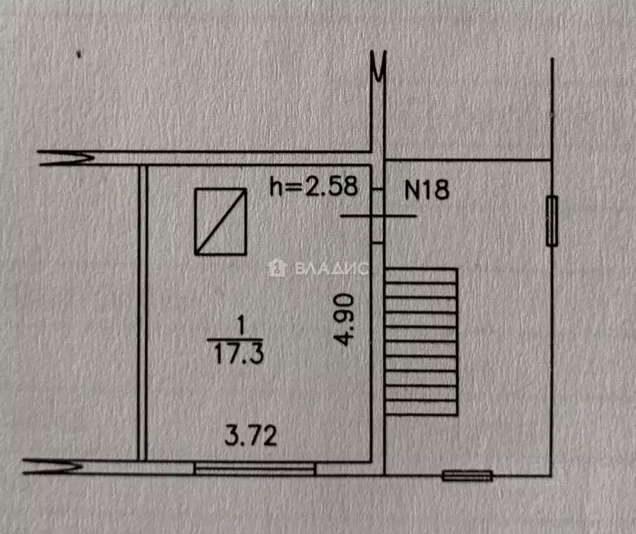 1-к кв. Владимирская область, Вязники ул. Смычка, 19 (25.0 м) - Фото 1
