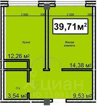 1-к кв. Ставропольский край, Ессентуки ул. Благодатная, 28 (39.71 м) - Фото 0