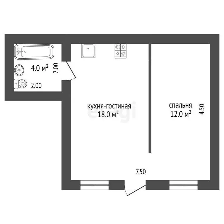 Дом в Солнечная Долина, Черноморская улица (33.4 м) - Фото 1