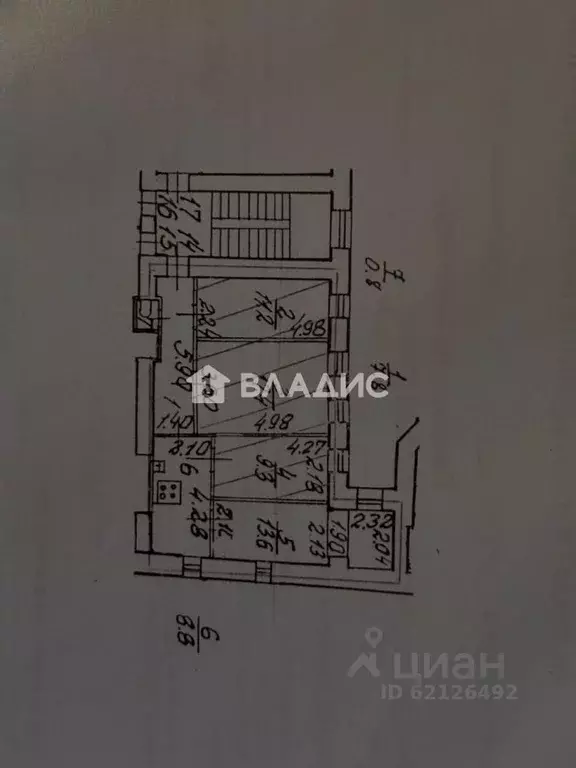 4-к кв. Санкт-Петербург Чкаловский просп., 28 (68.9 м) - Фото 2