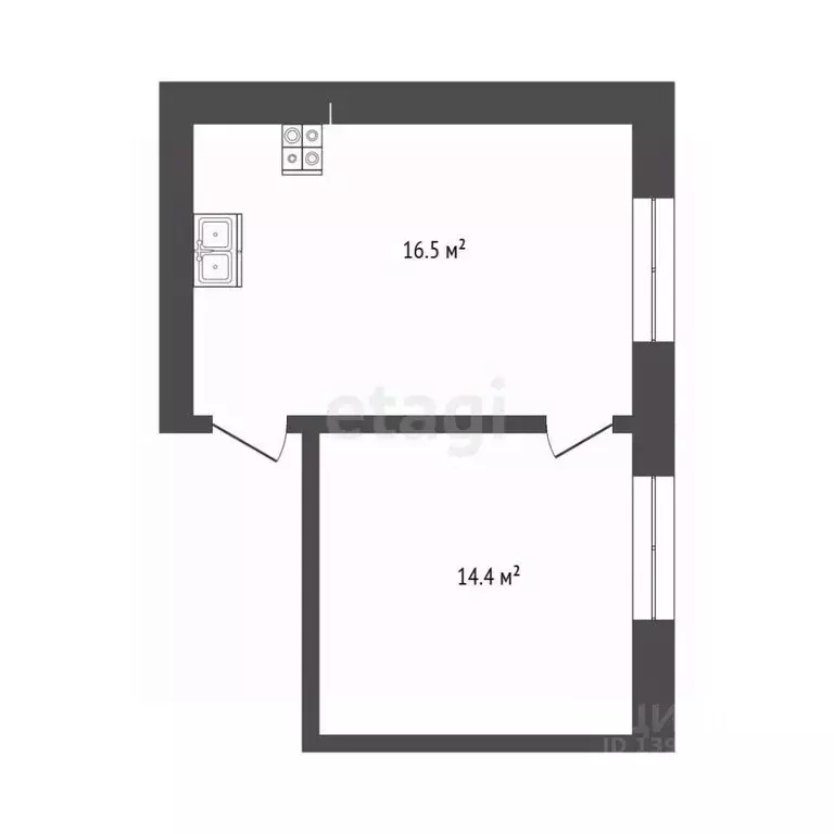Комната Тюменская область, Тюмень ул. Осипенко, 61 (30.9 м) - Фото 2