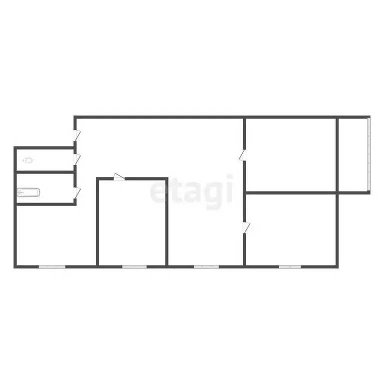 4-комнатная квартира: Челябинск, Хлебозаводская улица, 12 (61.9 м) - Фото 1