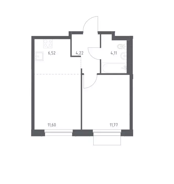 Продаётся 1-к квартира, 38.22 м - Фото 0