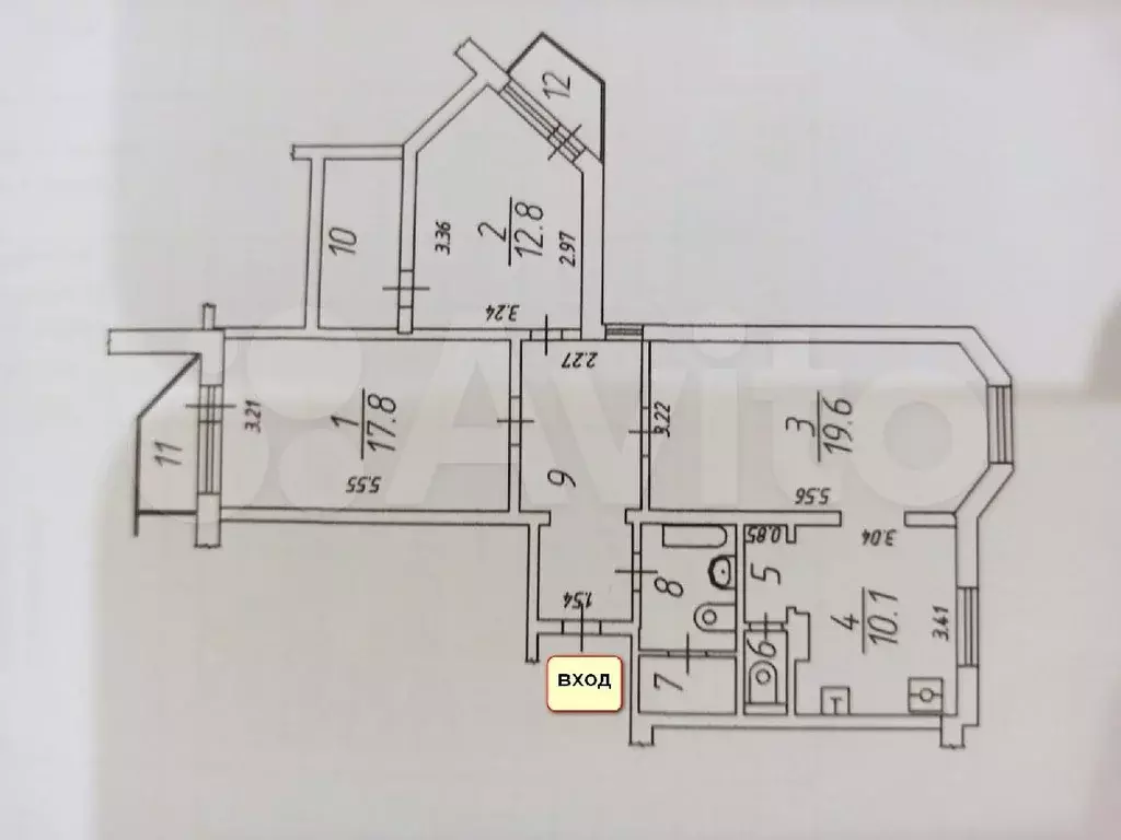 3-к. квартира, 85 м, 9/16 эт. - Фото 0