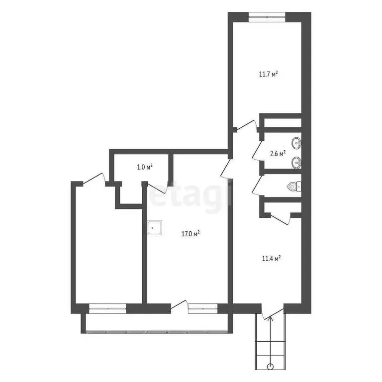 Помещение свободного назначения (56 м) - Фото 2