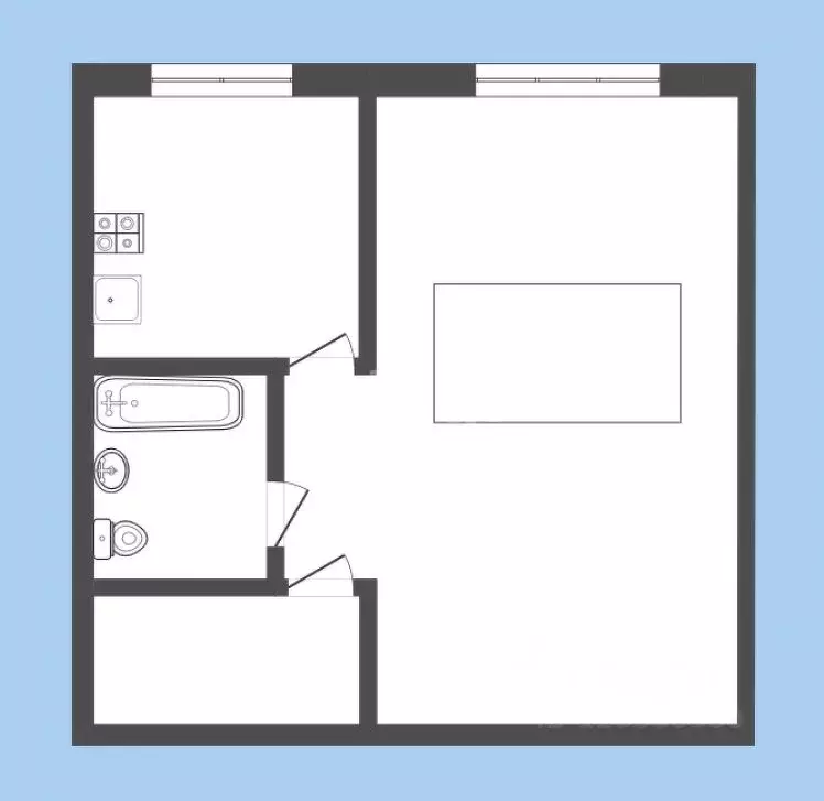 1-к кв. Кемеровская область, Новокузнецк просп. Строителей, 79 (33.7 ... - Фото 2
