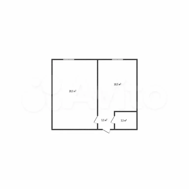 1-к. квартира, 39 м, 3/9 эт. - Фото 0